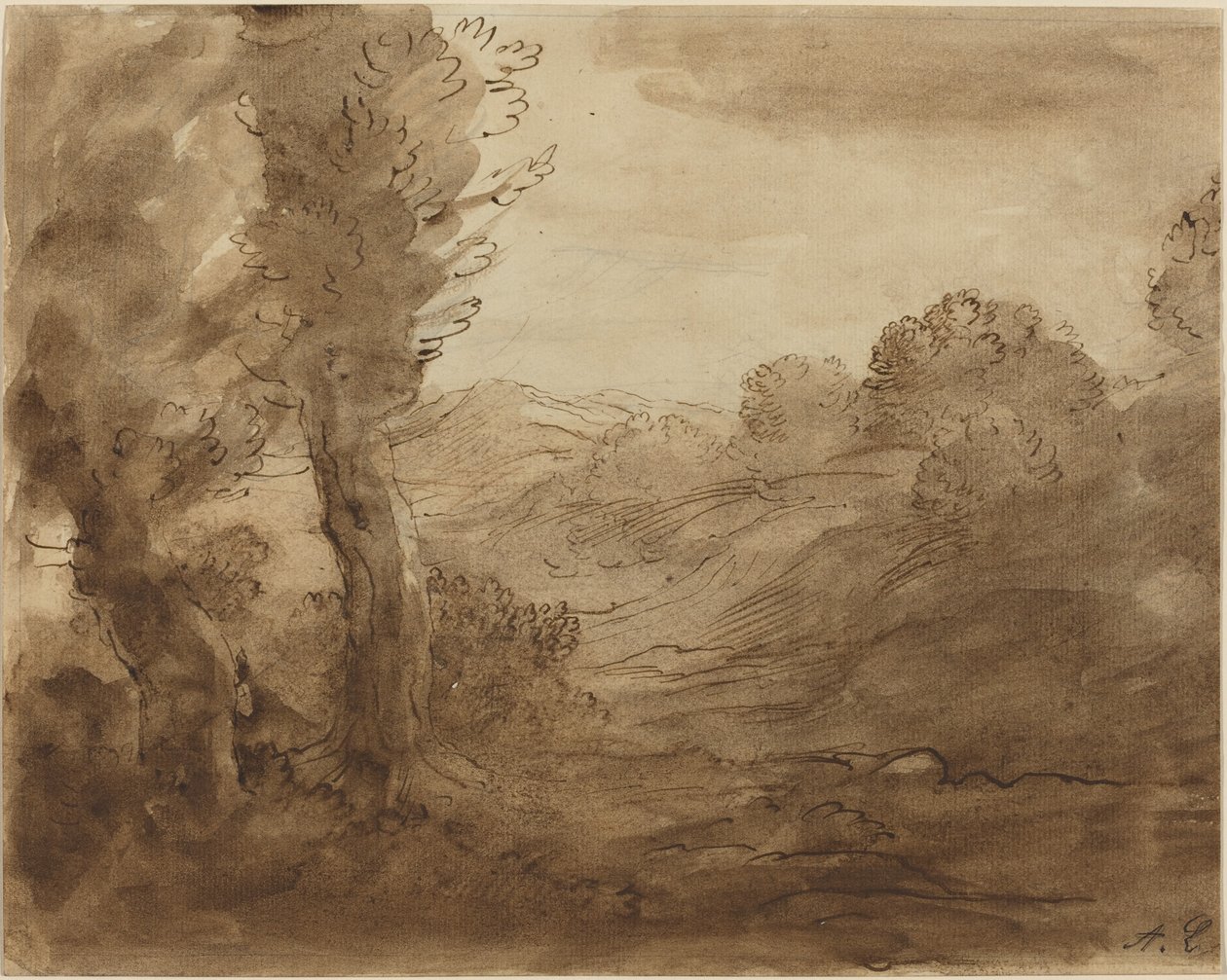 Sentiero in Borgogna da Alphonse Legros