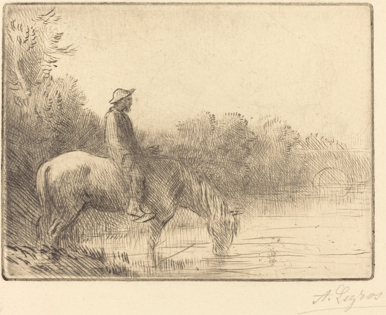 Attraversamento di un fiume da Alphonse Legros