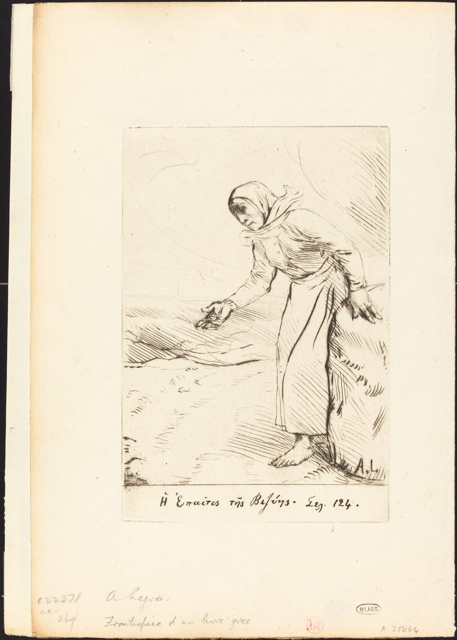 Frontespizio La mendicante di Veze da Alphonse Legros