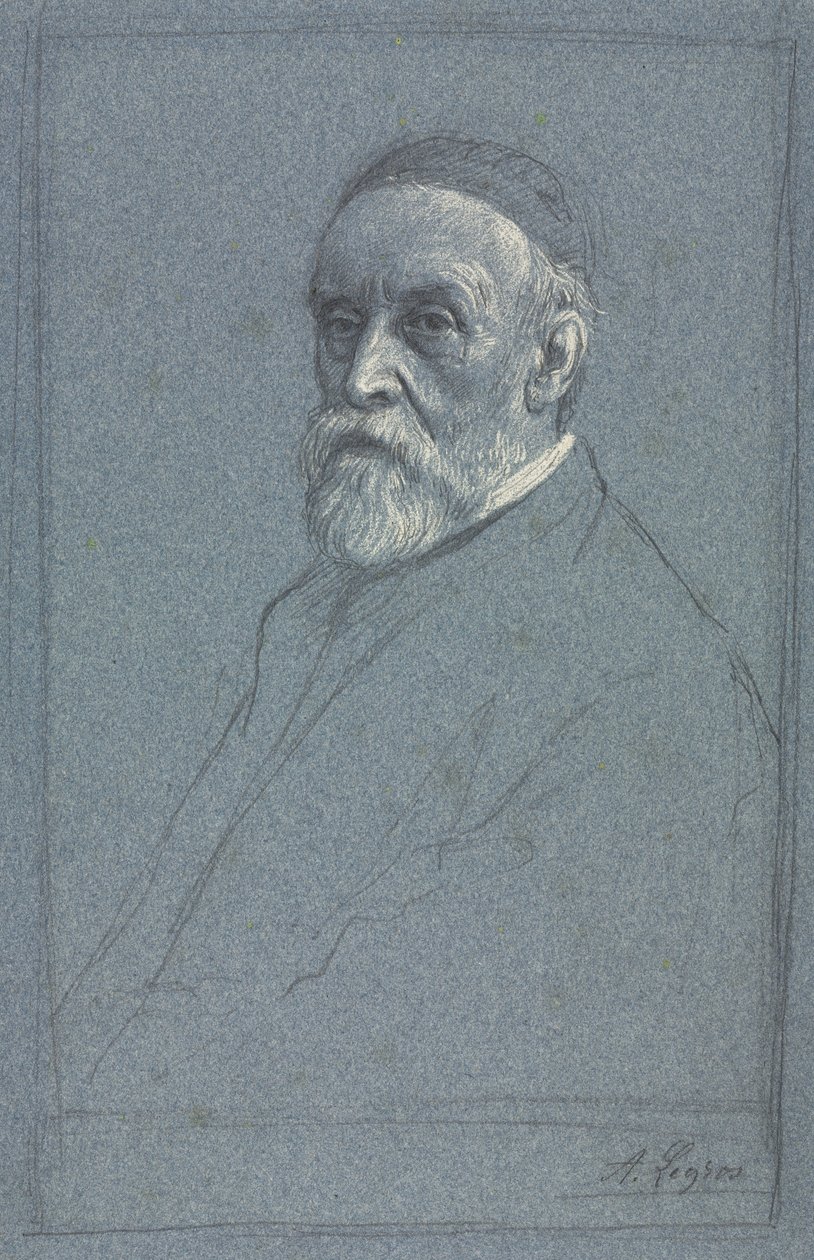 George Frederick Watts, R.A., c. 1877-1878 da Alphonse Legros