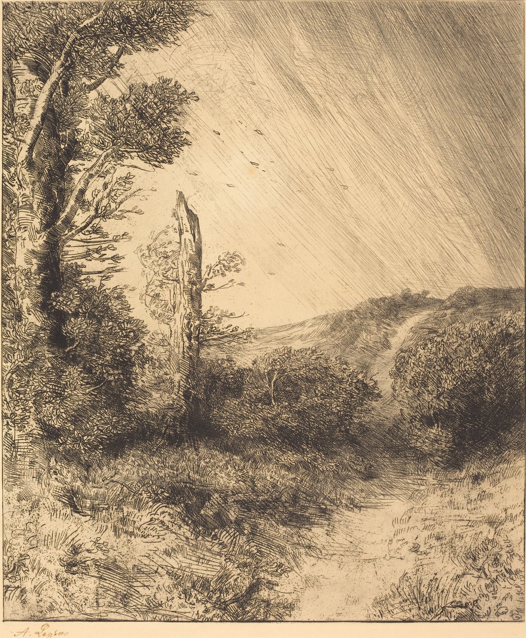 Raffica di vento (Le coup de vent) da Alphonse Legros