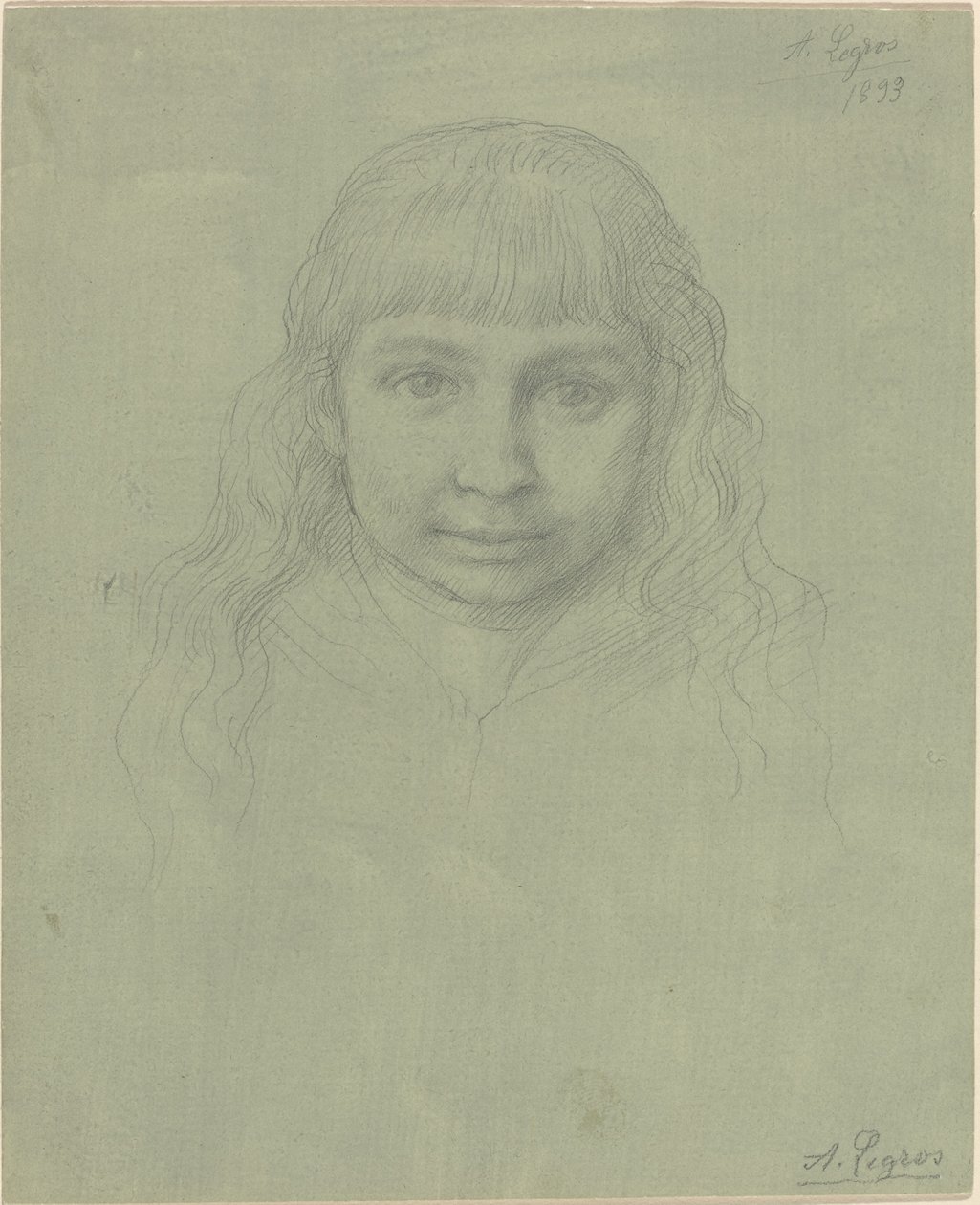 Testa di un bambino, 1893 da Alphonse Legros