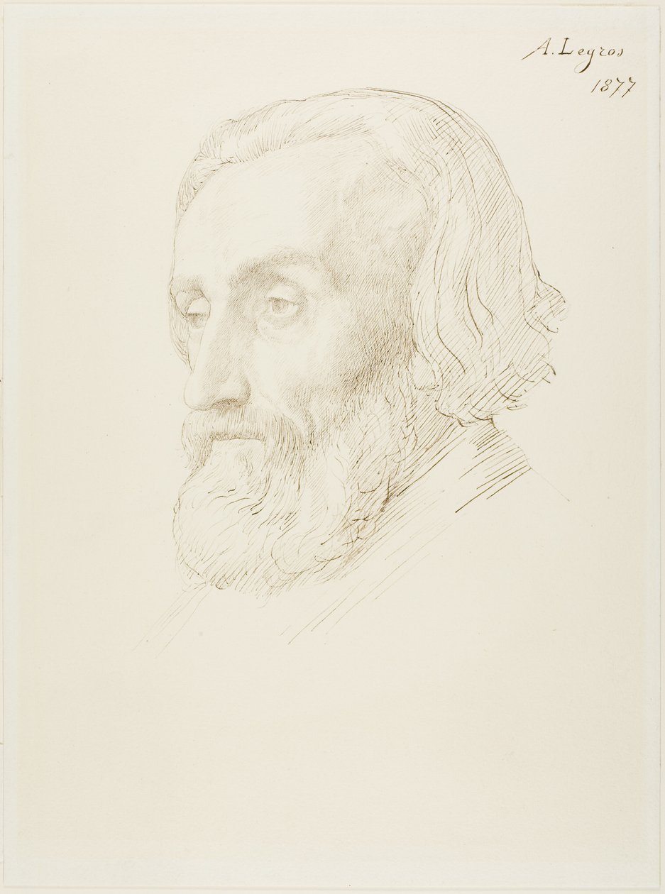 Testa di un uomo da Alphonse Legros