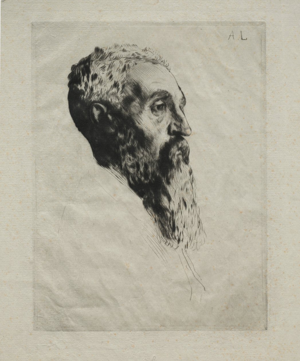 Testa di un Modello da Alphonse Legros