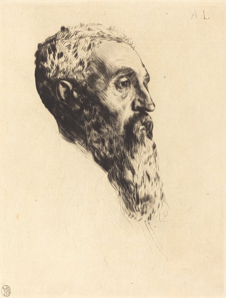 Testa di un Modello da Alphonse Legros