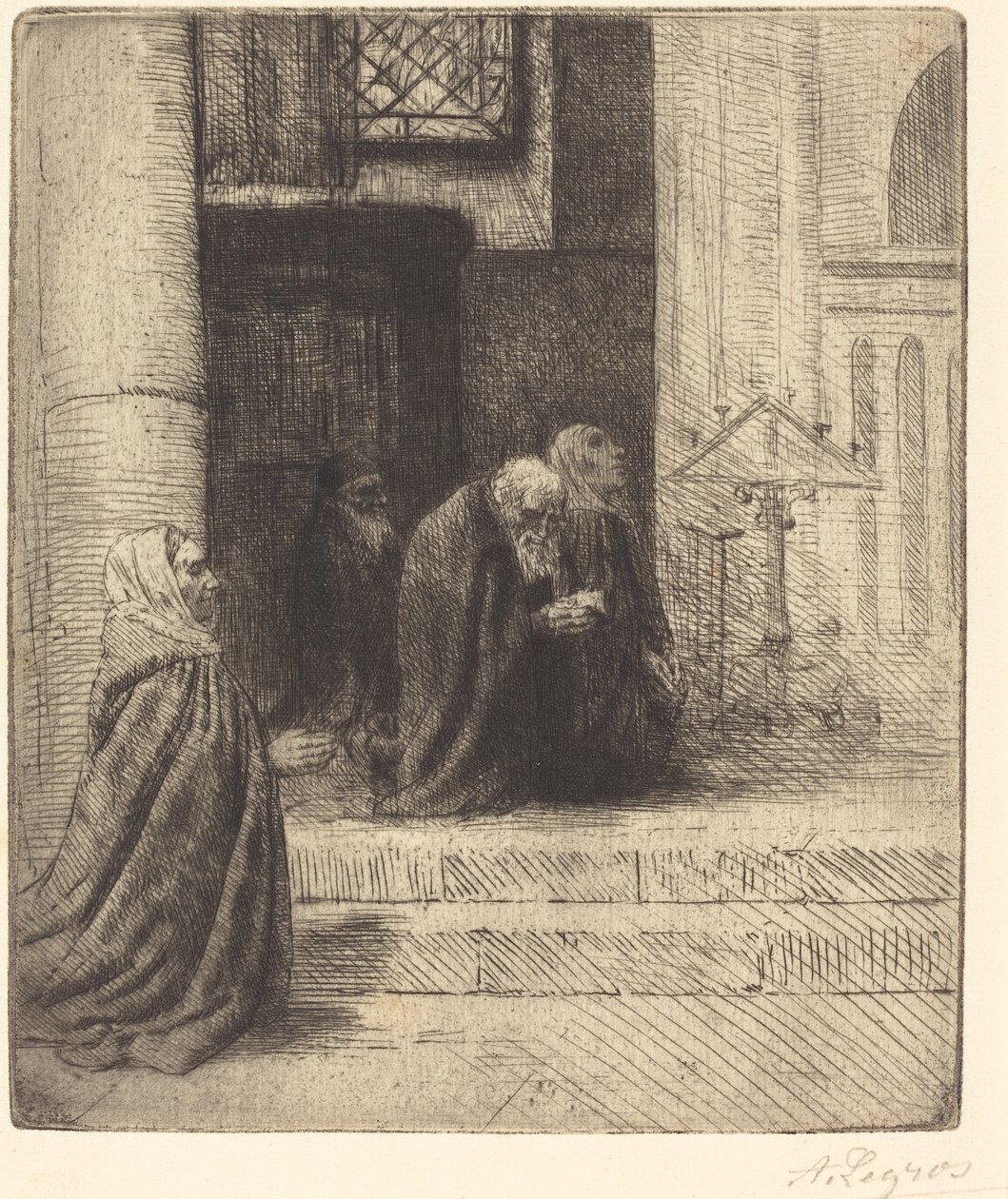 Interno di una Chiesa da Alphonse Legros