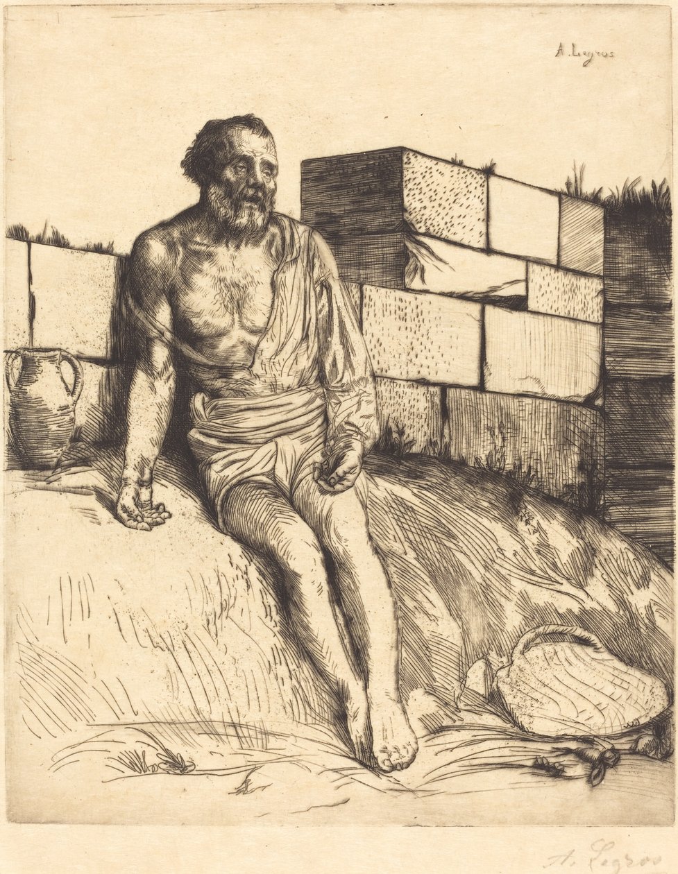 Giobbe, prima tavola da Alphonse Legros