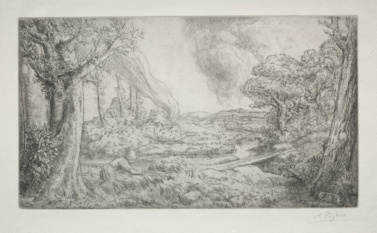 Paesaggio (Paysage) da Alphonse Legros
