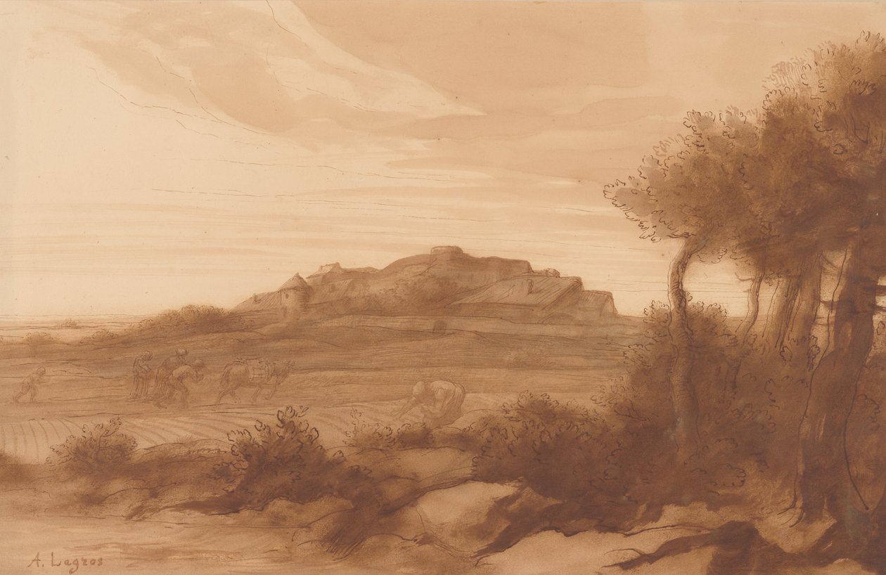 Paesaggio da Alphonse Legros