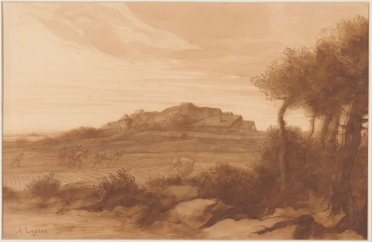 Paesaggio da Alphonse Legros