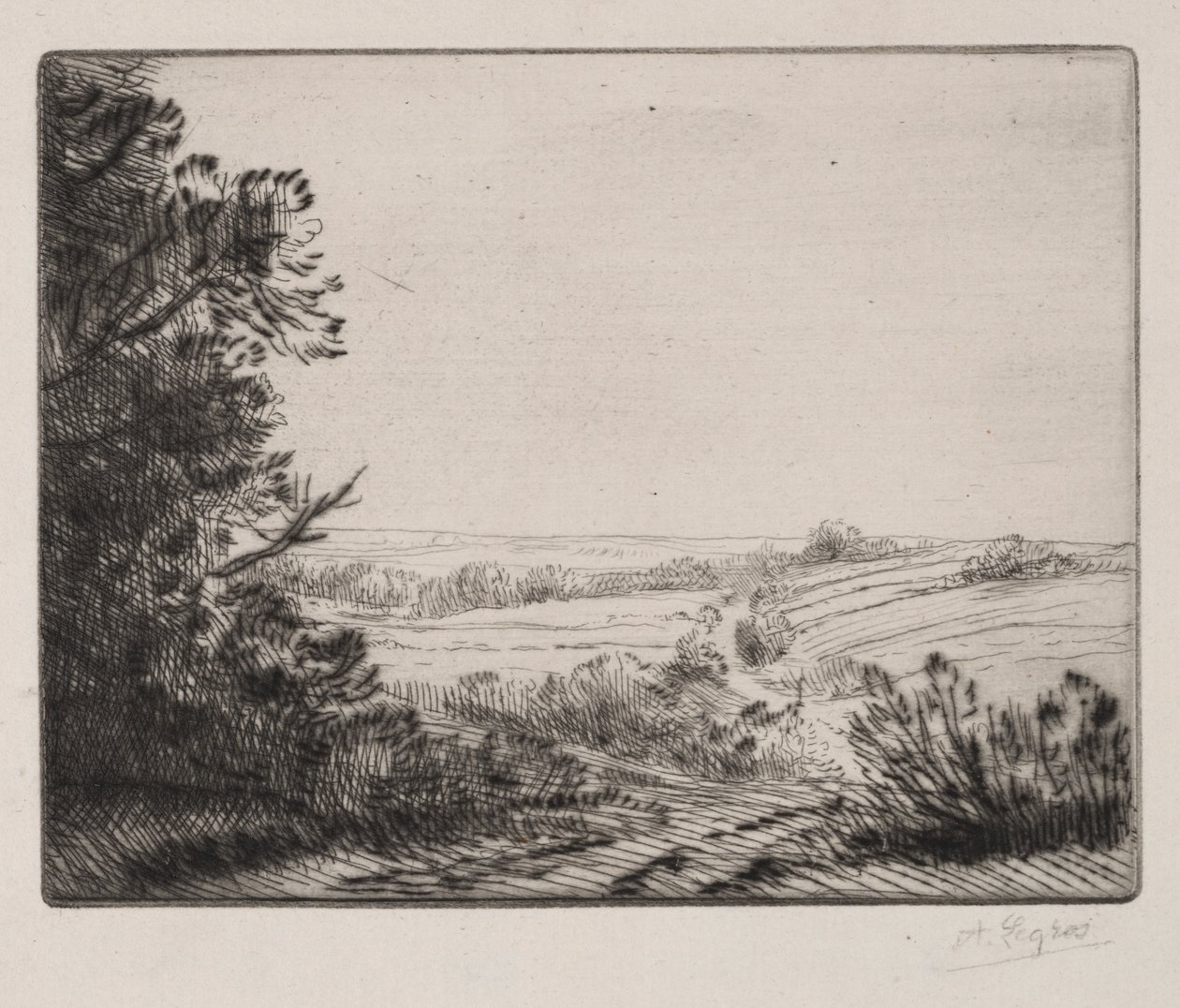 Paesaggio da Alphonse Legros