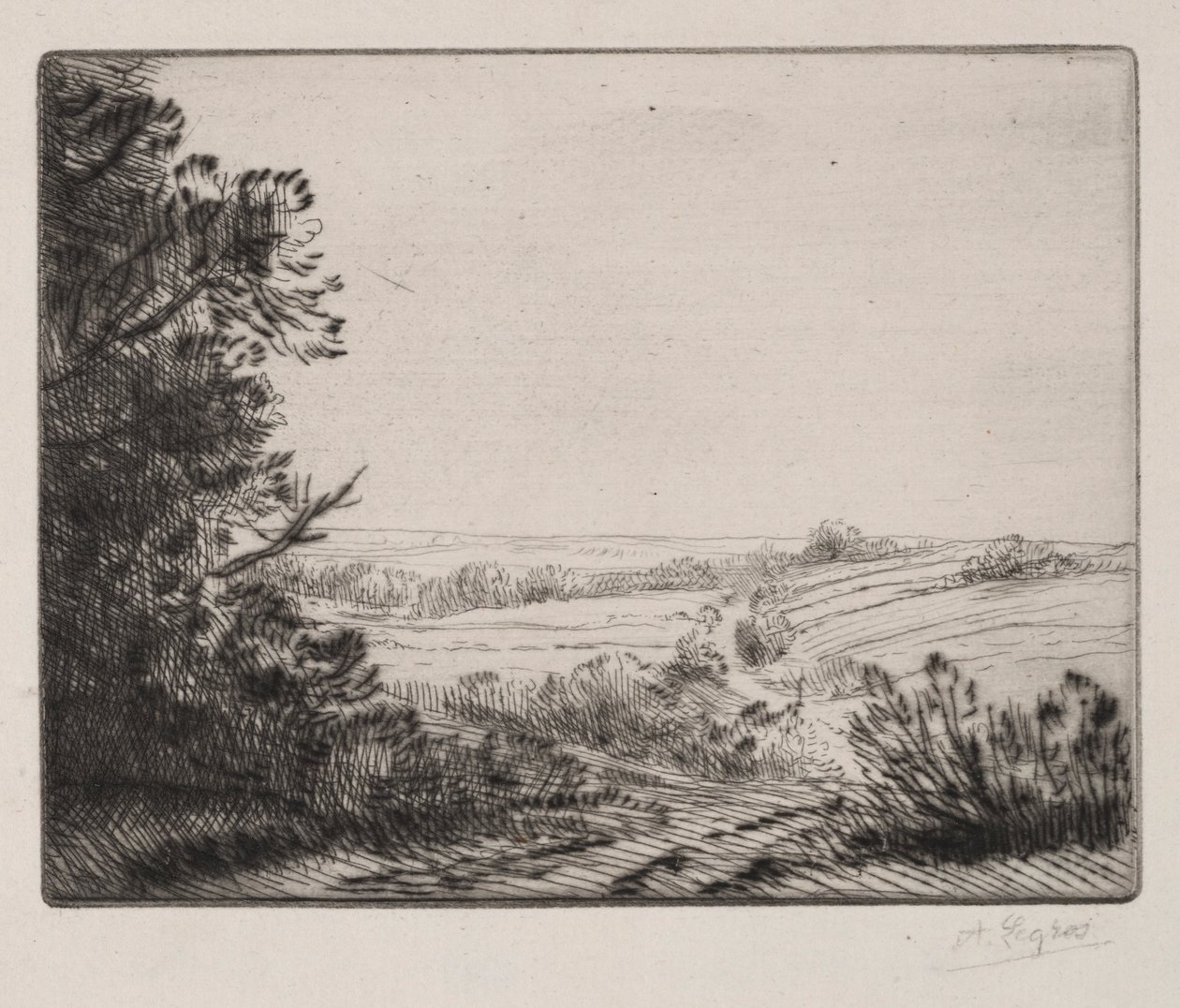 Paesaggio da Alphonse Legros