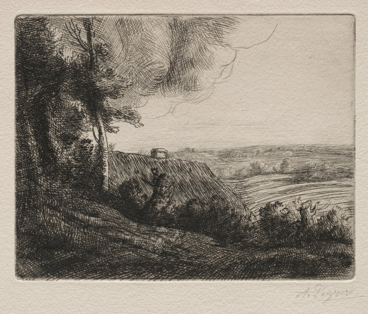 Paesaggio da Alphonse Legros