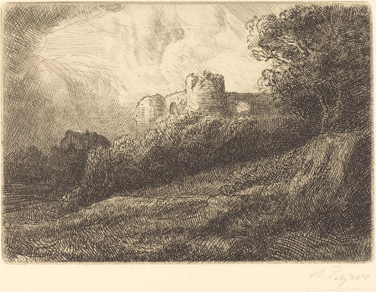 Paesaggio da Alphonse Legros
