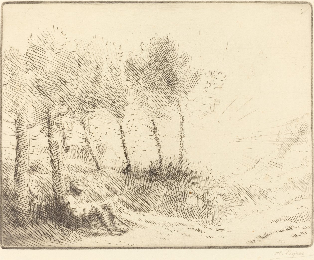 Paesaggio da Alphonse Legros
