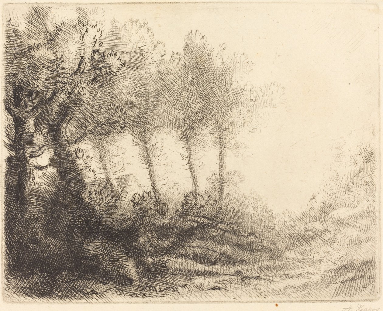 Paesaggio da Alphonse Legros