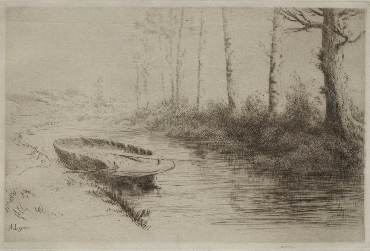 Il canale: Effetto del mattino da Alphonse Legros