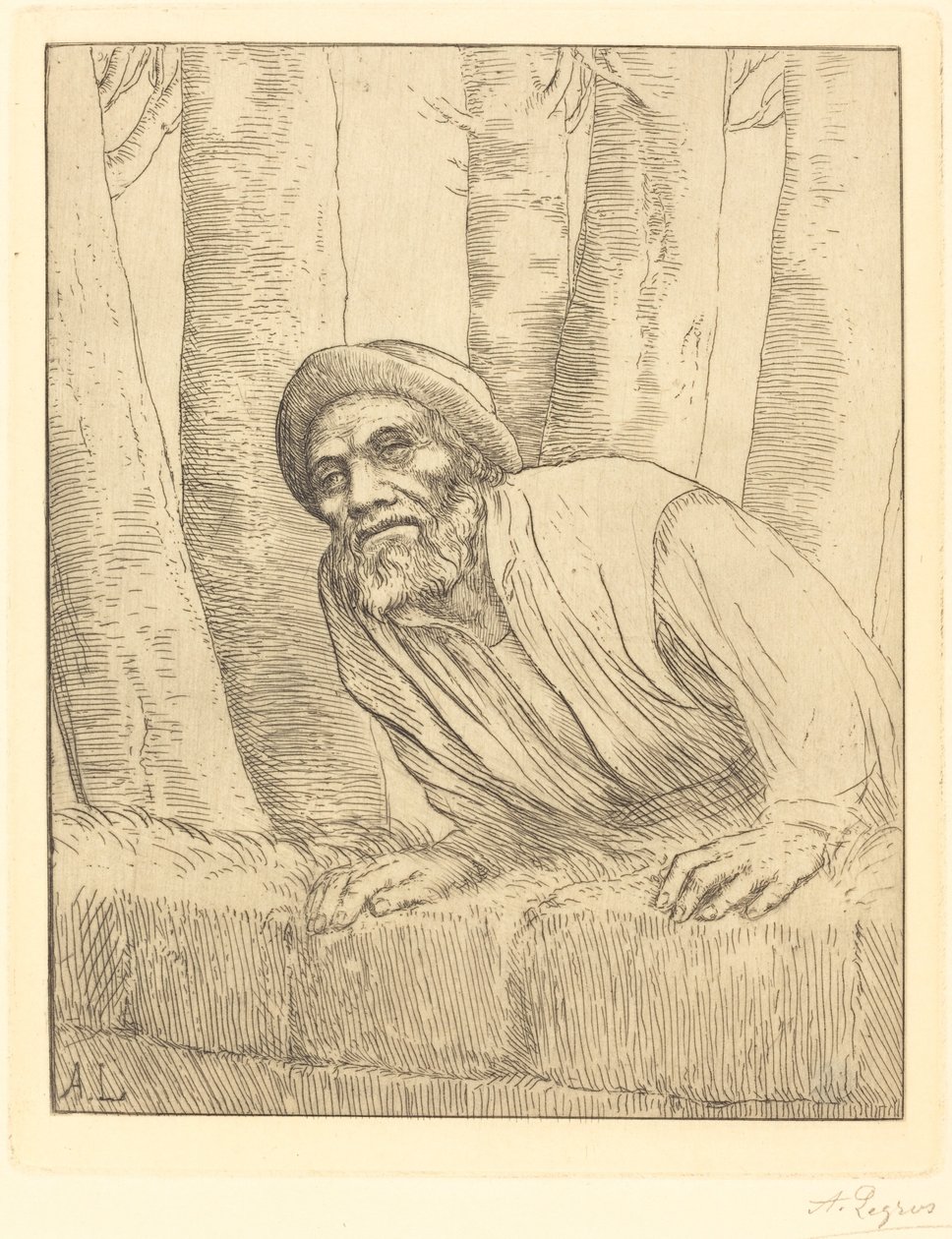 Uomo che scala un muro da Alphonse Legros