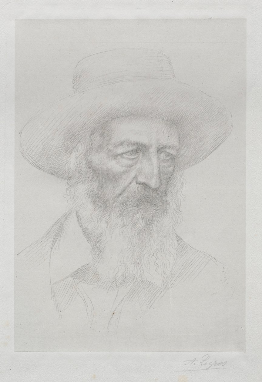 Ritratto di Alfred Lord Tennyson da Alphonse Legros