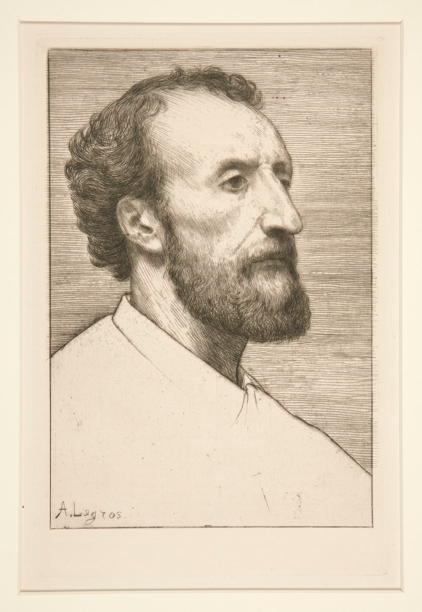 Ritratto di Jules Dalou da Alphonse Legros