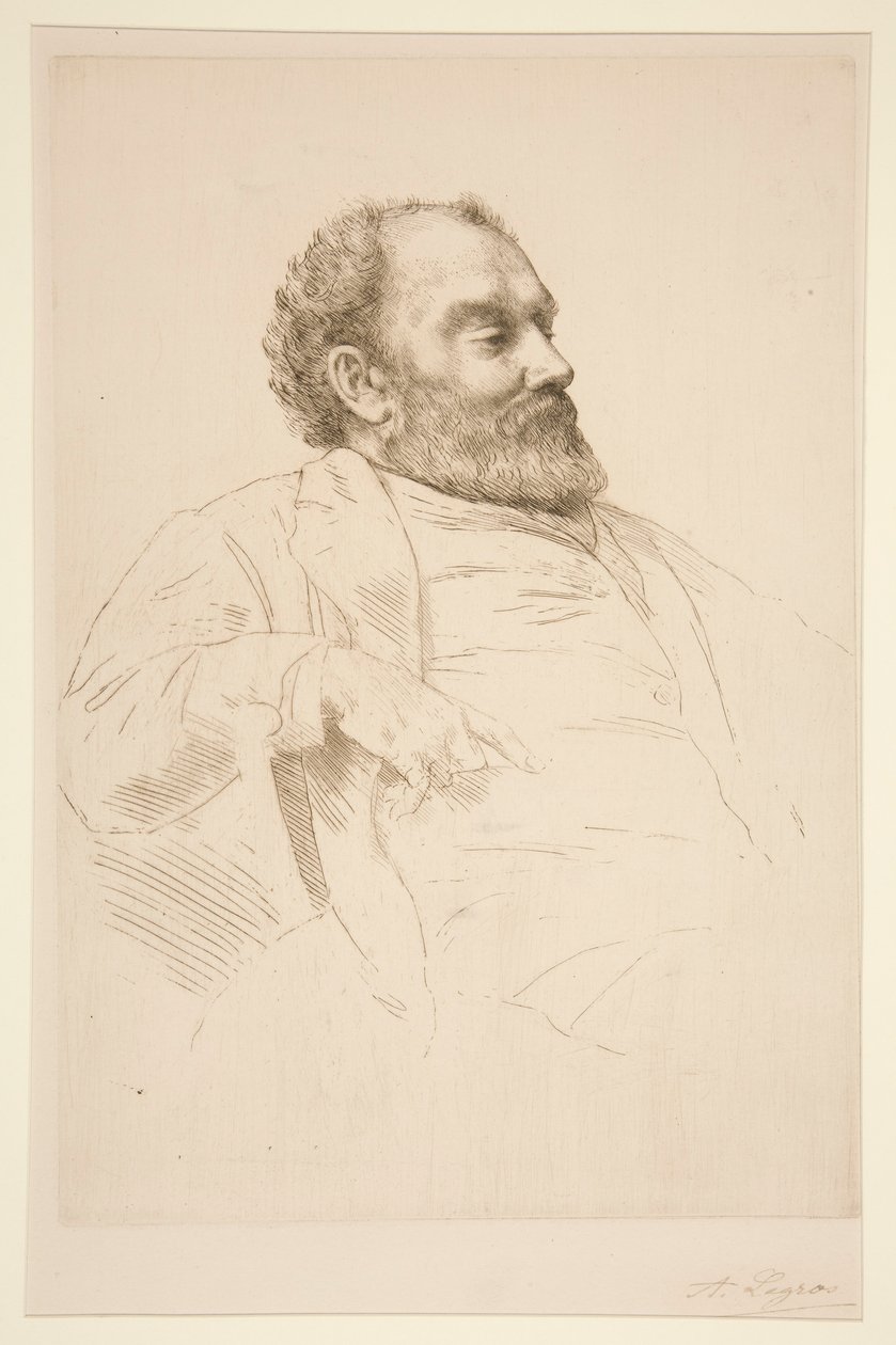 Ritratto di Val Prinsep, R.A. da Alphonse Legros
