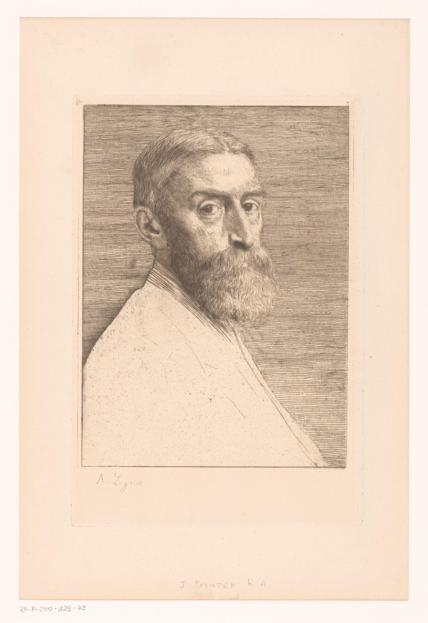 Ritratto di Edward Poynter da Alphonse Legros