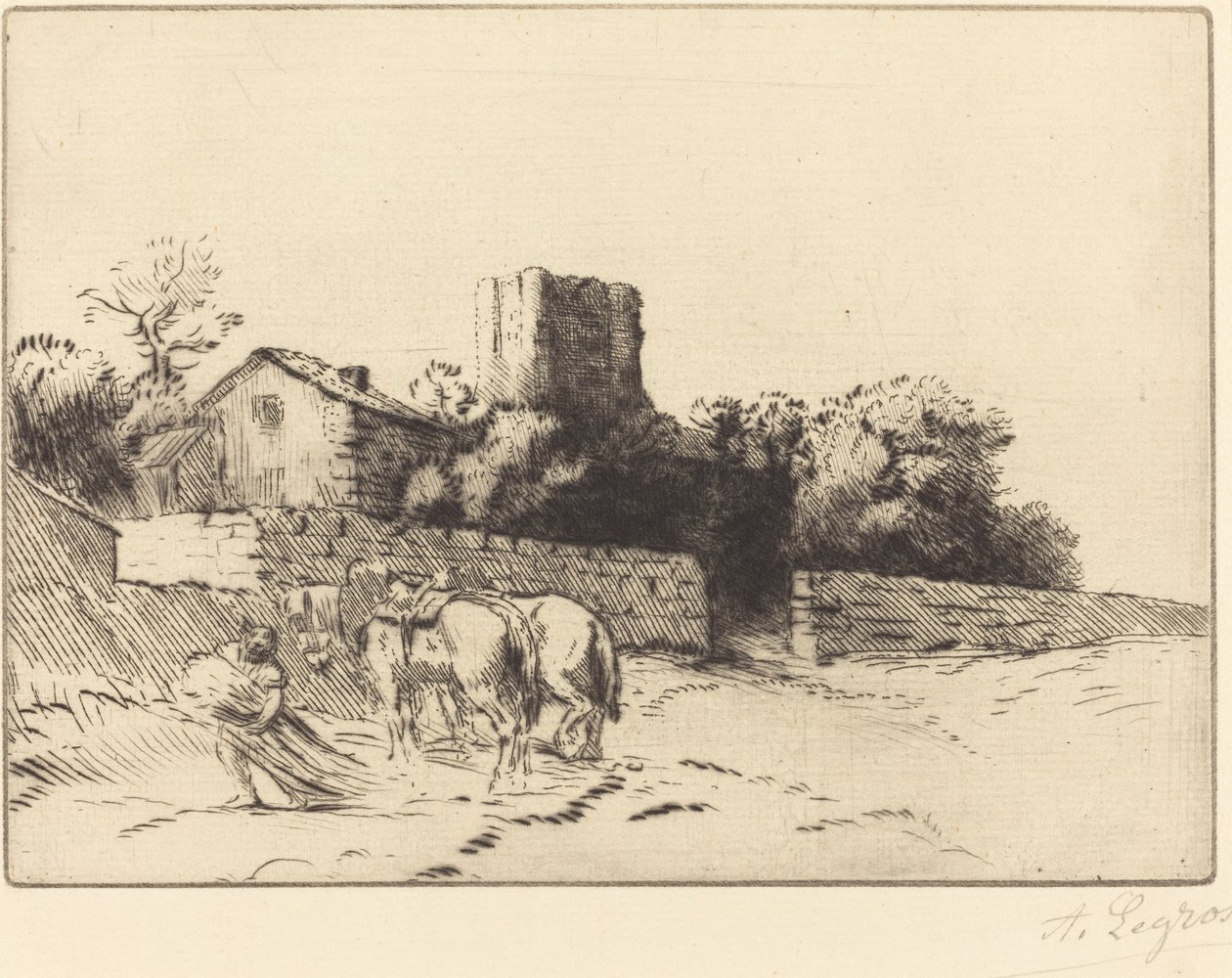 Muro del rettorato da Alphonse Legros
