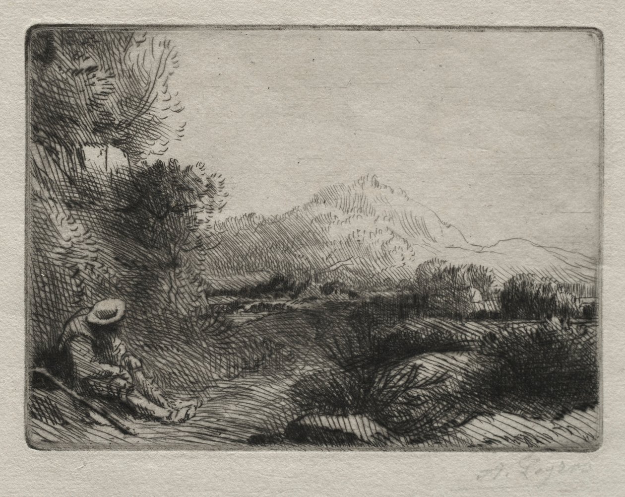 Riposo del viaggiatore da Alphonse Legros