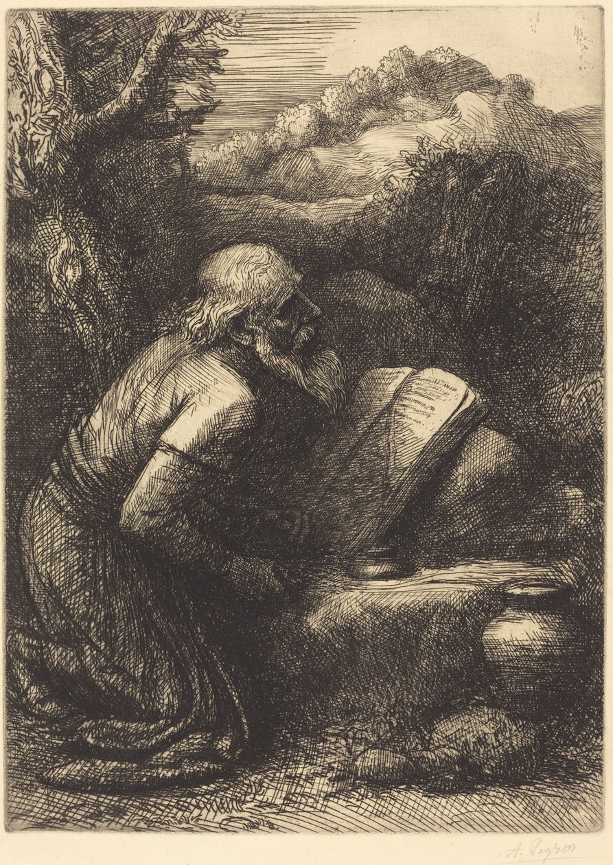 San Girolamo, seconda lastra da Alphonse Legros