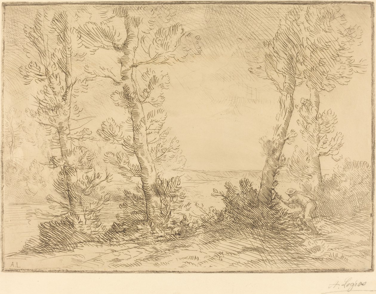 Pescatore di salmoni da Alphonse Legros