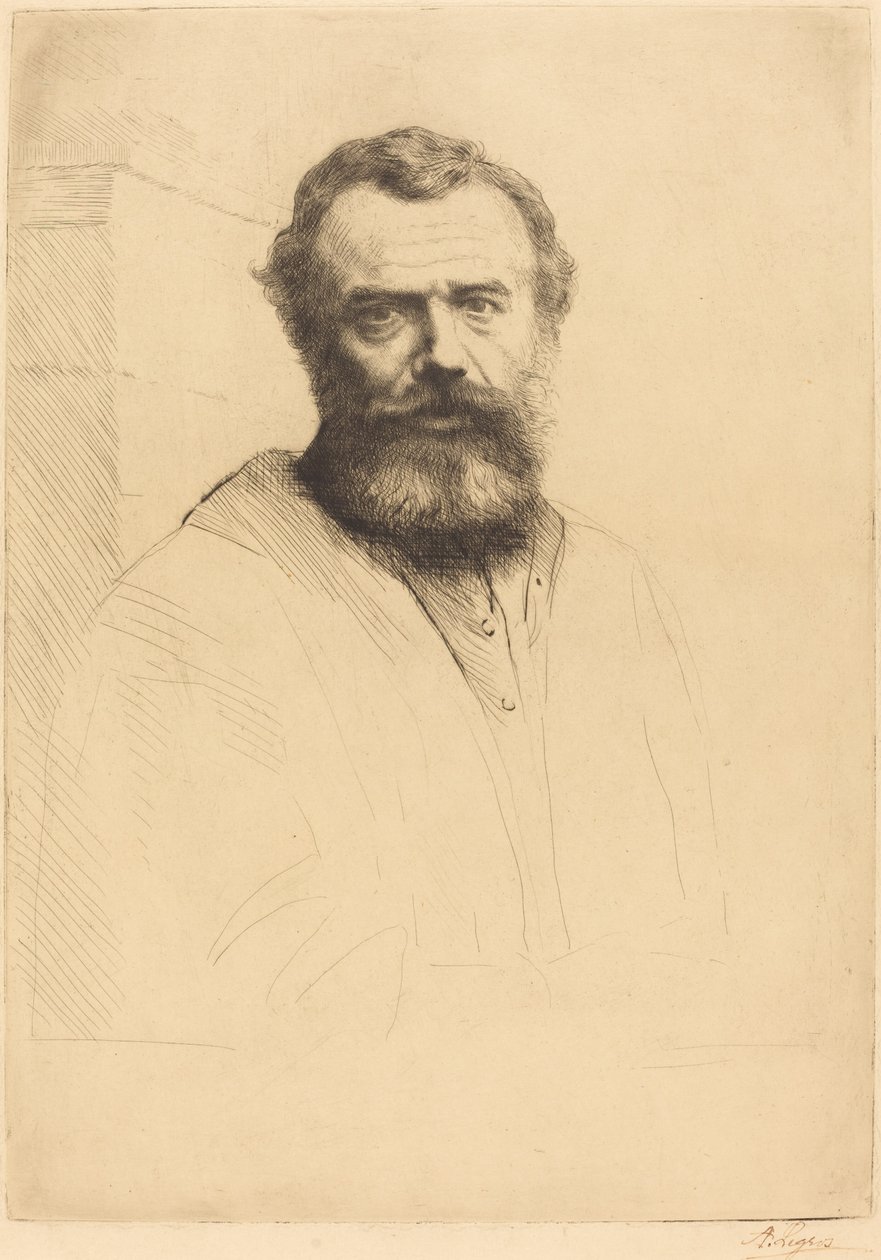 Autoritratto, 3ª tavola da Alphonse Legros