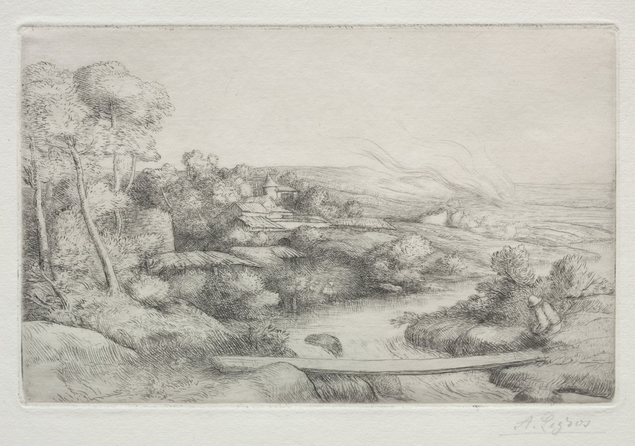 Il ponticello da Alphonse Legros