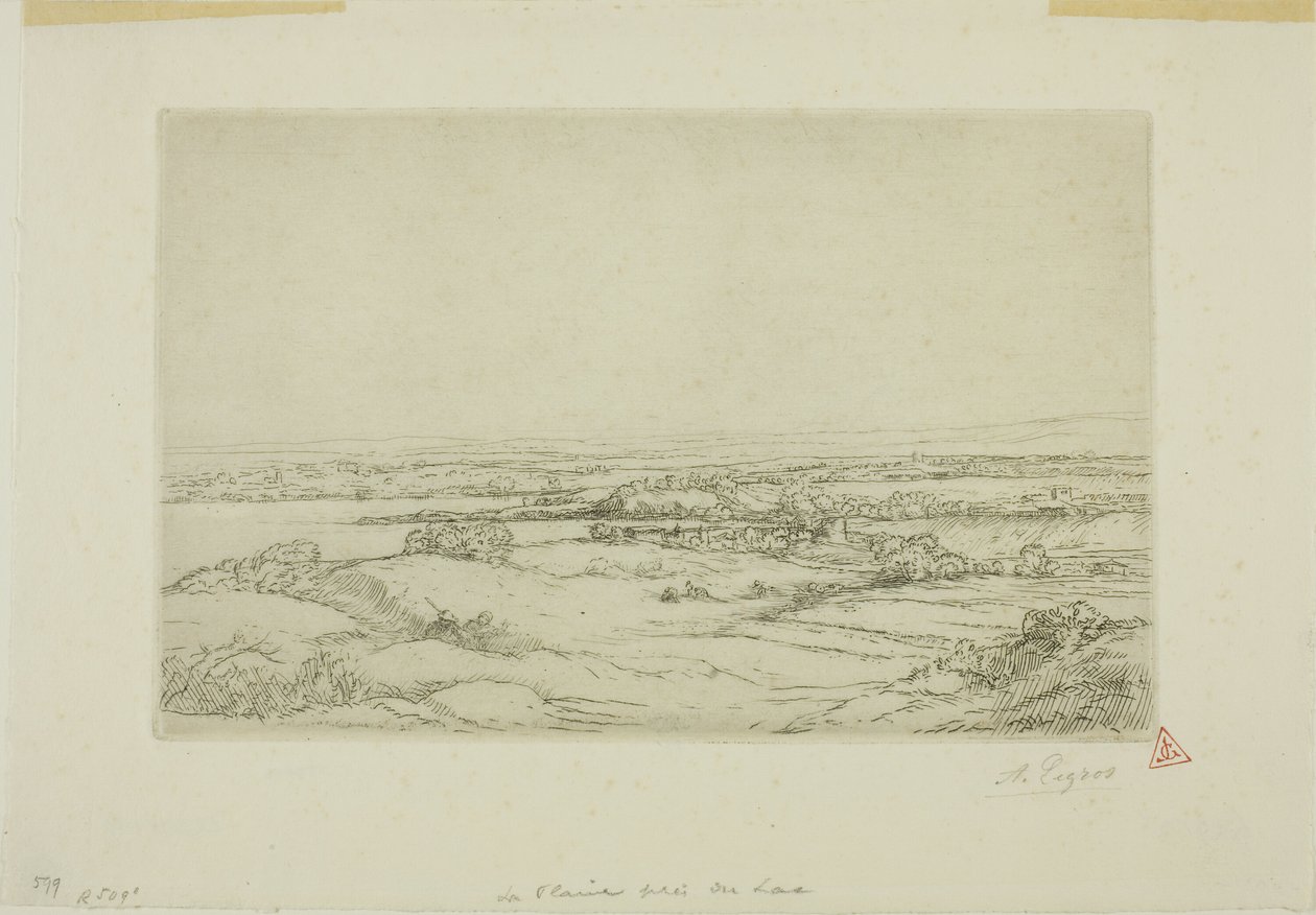La pianura vicino al lago da Alphonse Legros