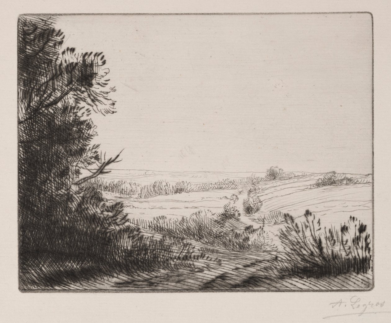 La strada per Horville da Alphonse Legros