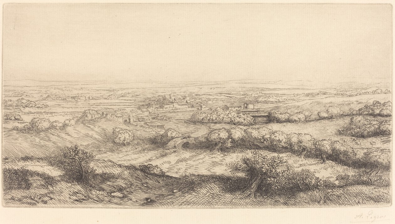 Valle in Borgogna da Alphonse Legros