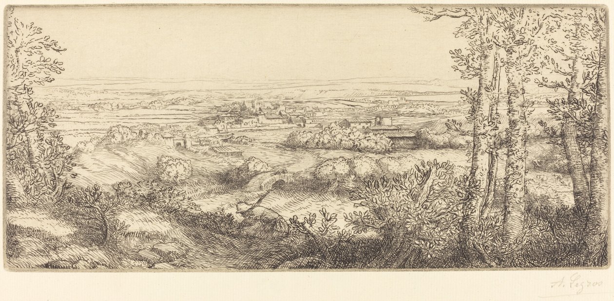 Valle in Borgogna da Alphonse Legros