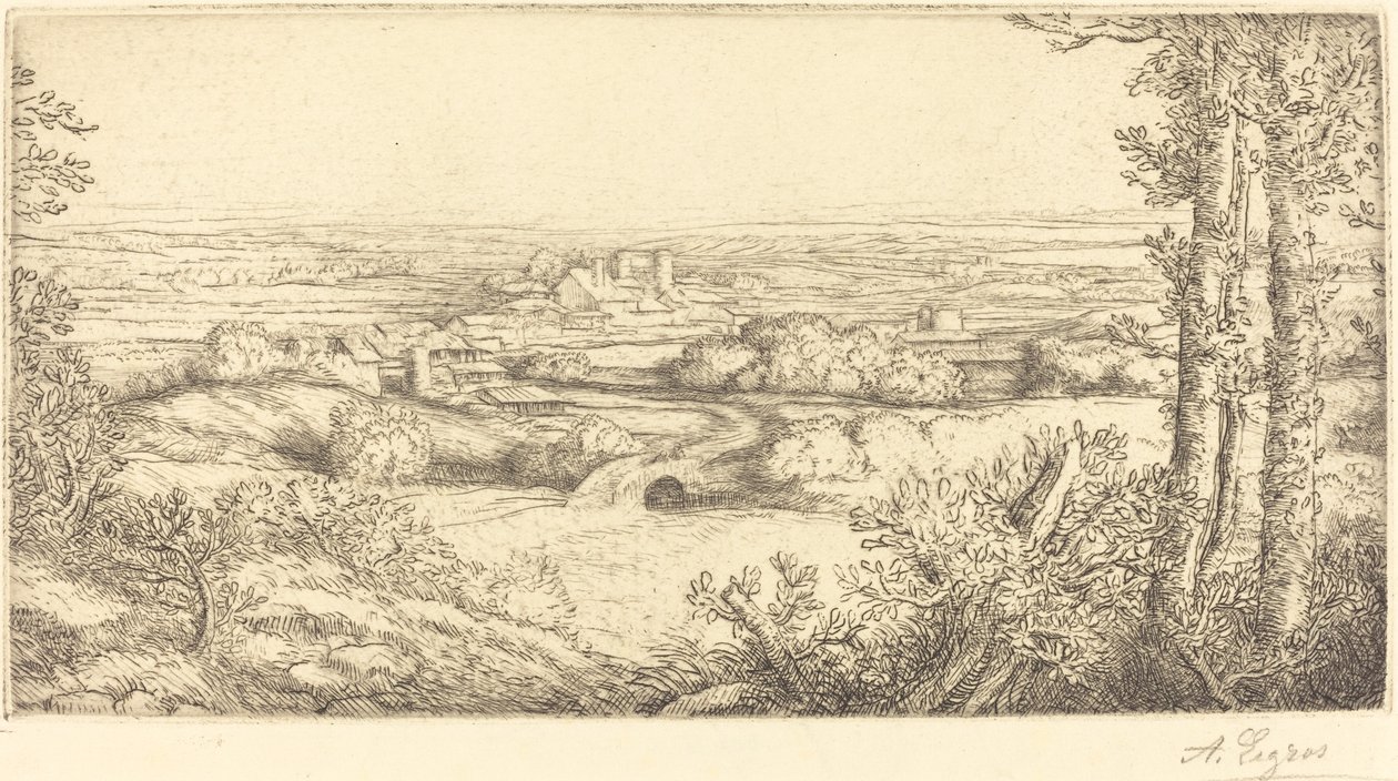 Valle in Borgogna da Alphonse Legros