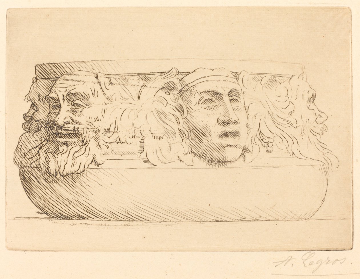 Vaso con Grottesche da Alphonse Legros