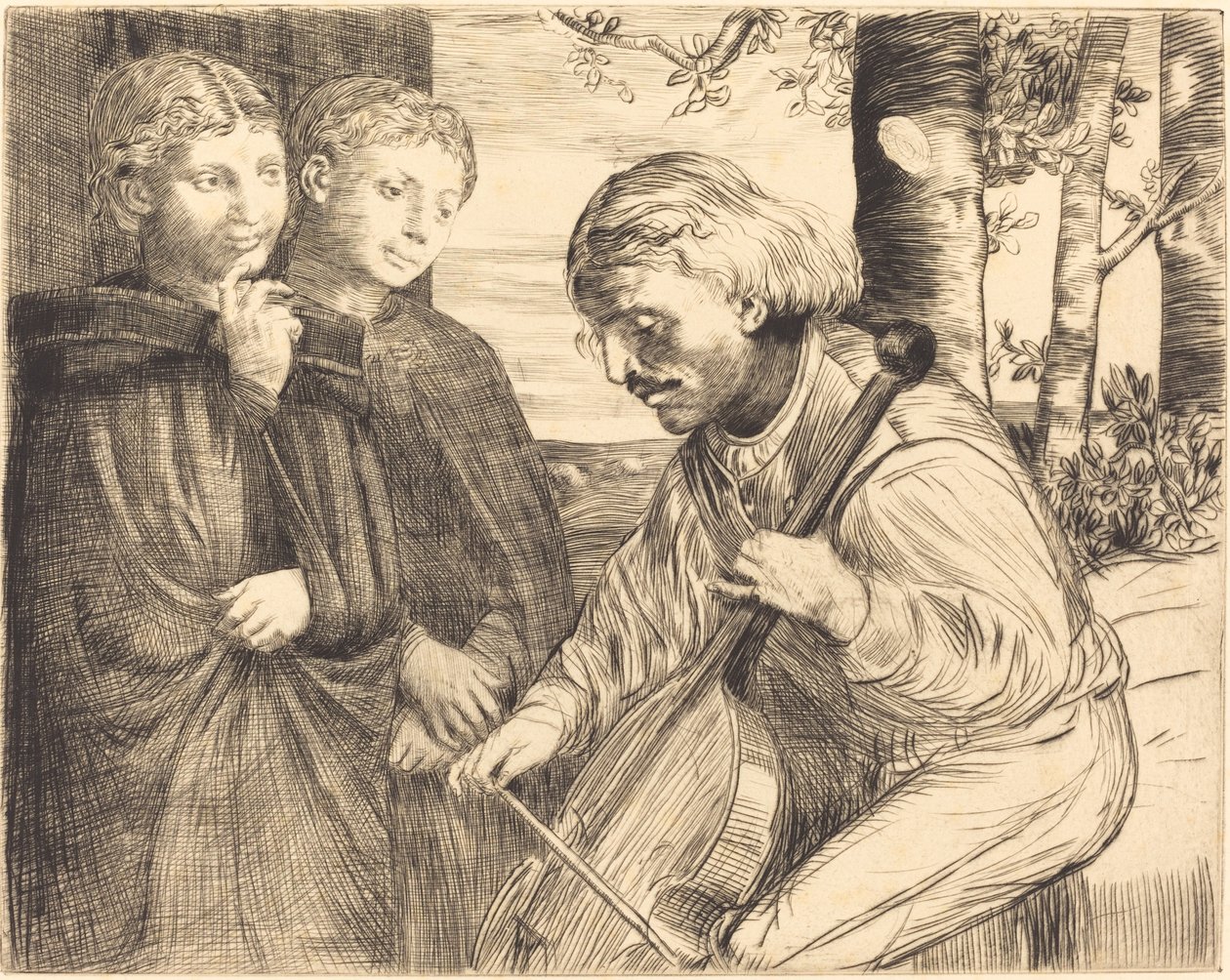 Suonatore di viola da Alphonse Legros