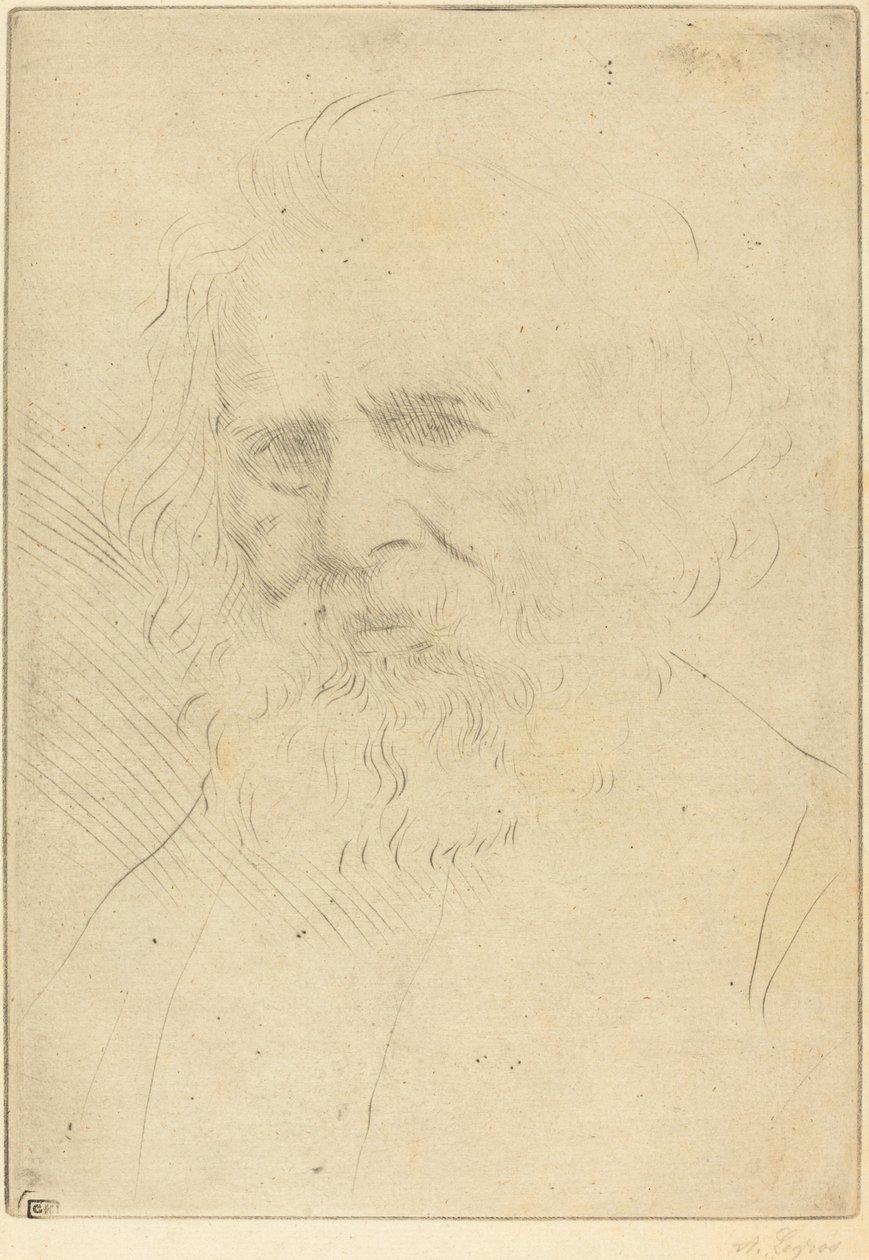 W.H. Longfellow, 1° piastra da Alphonse Legros