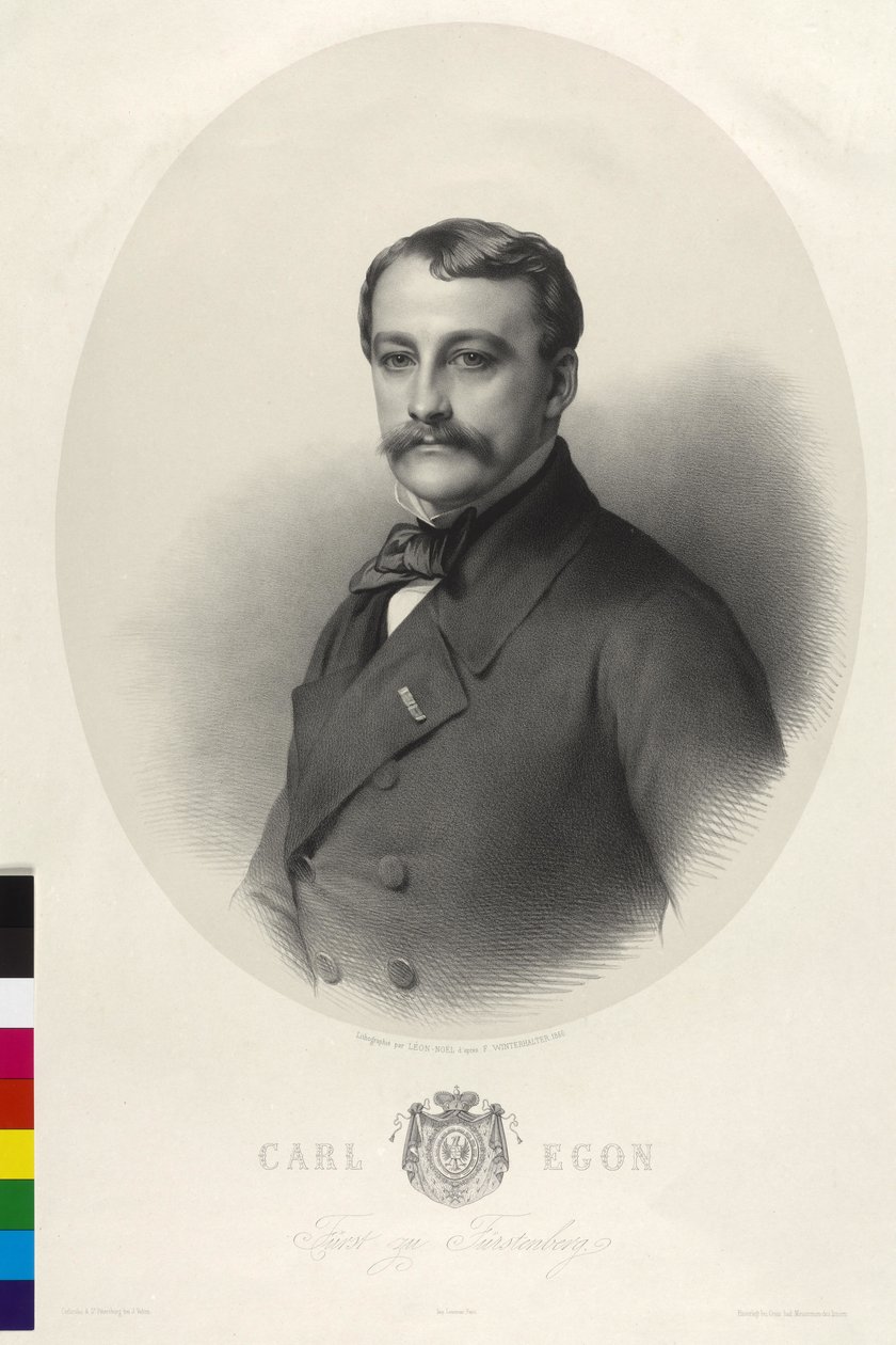 Principe Carl Egon di Fürstenberg da Alphonse Leon Noel