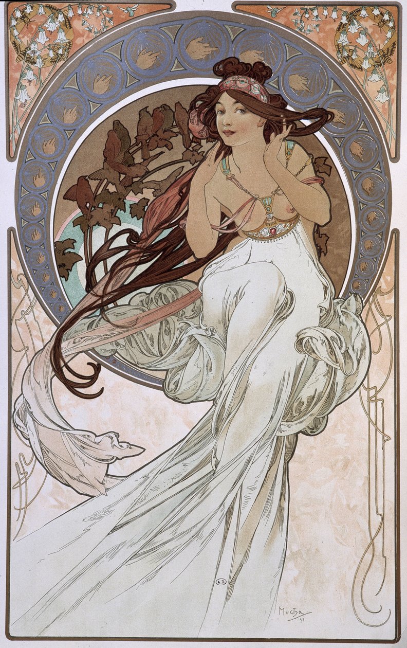 La Musica - di Mucha da Alphonse Mucha