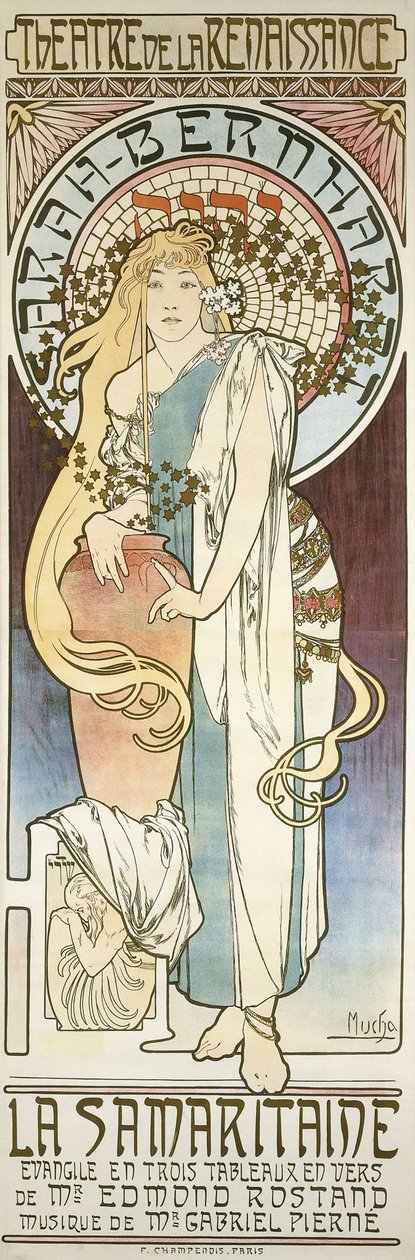 La Samaritana, 1897 da Alphonse Mucha