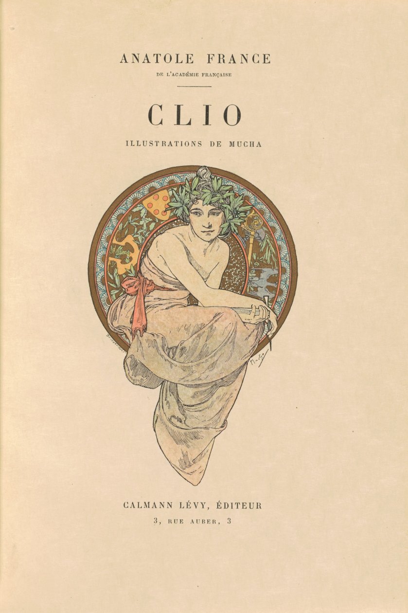 Clio da Alphonse Marie Mucha and Anatole France