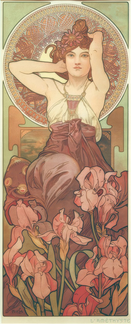 Ametista da Alphonse Mucha