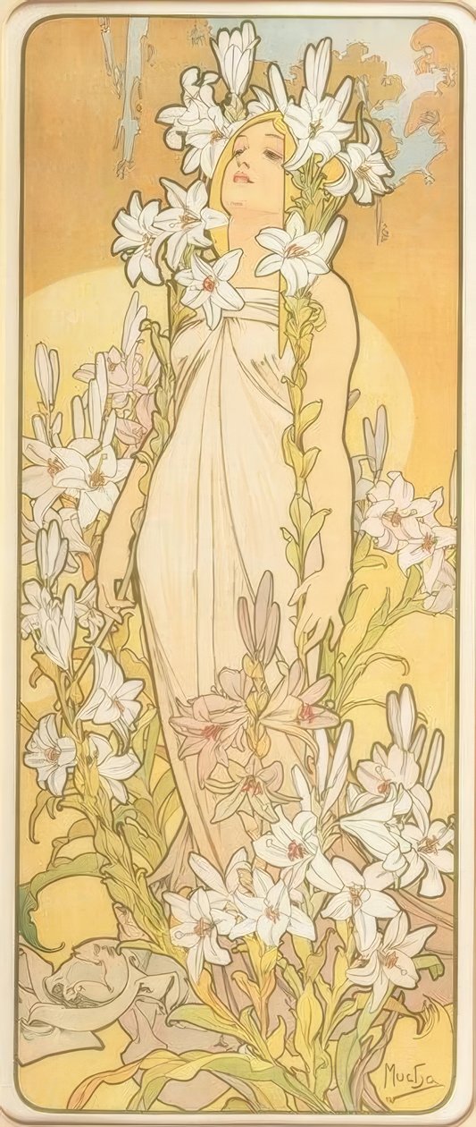 Il giglio da Alphonse Mucha