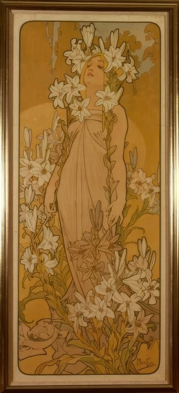 Il giglio da Alphonse Mucha
