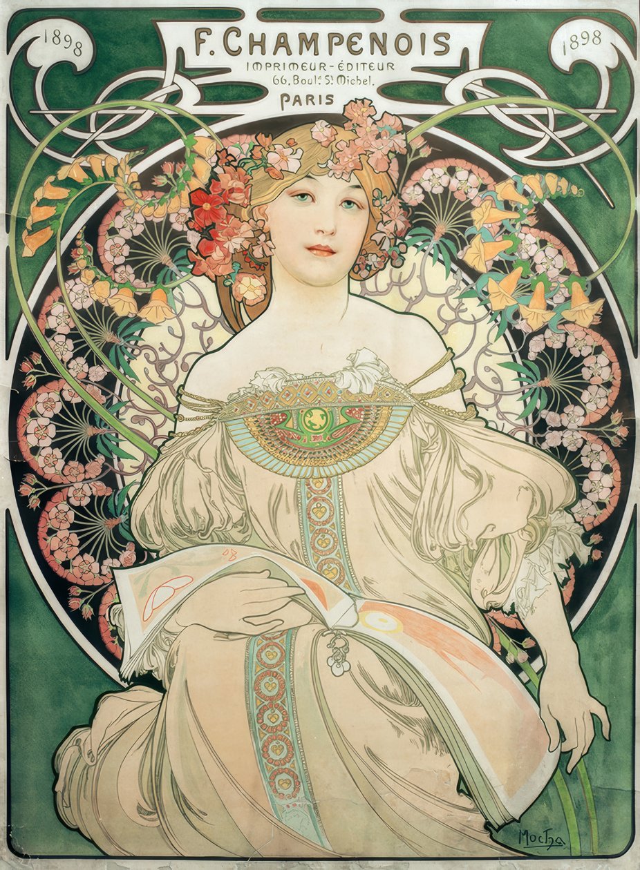 F.Champenois / Stampatore - Editore da Alphonse Mucha