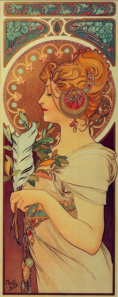 Piuma da Alphonse Mucha
