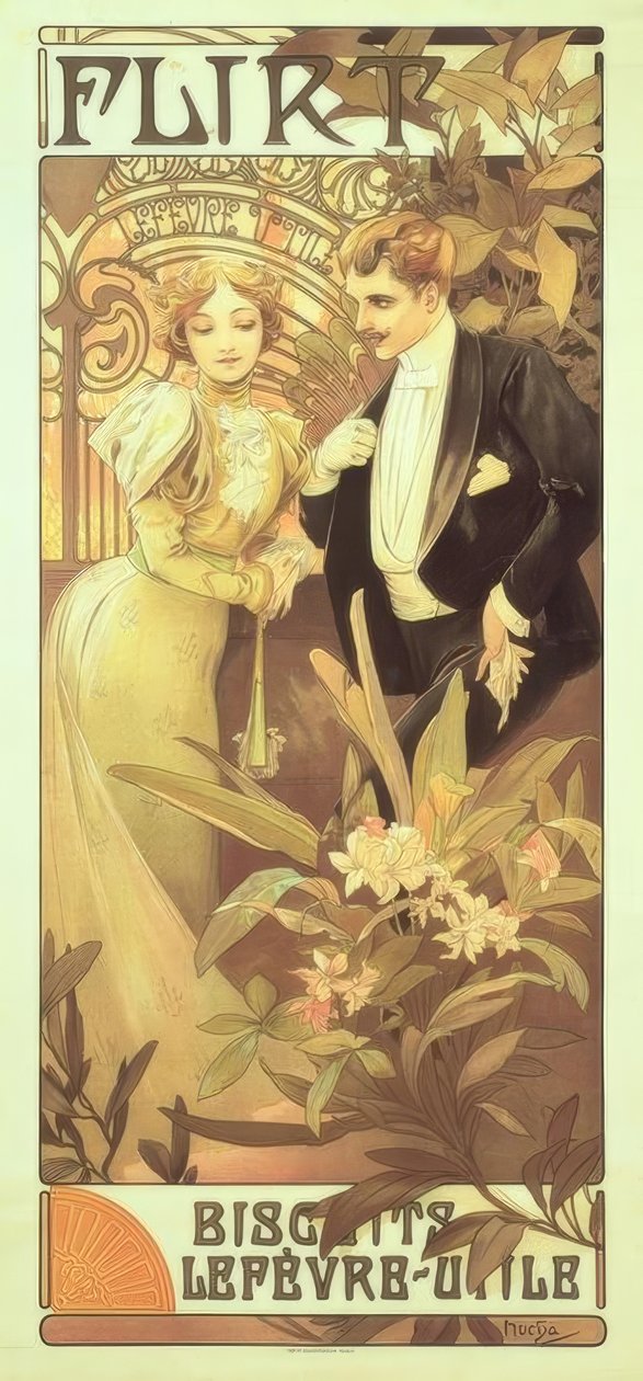 Flirt da Alphonse Mucha